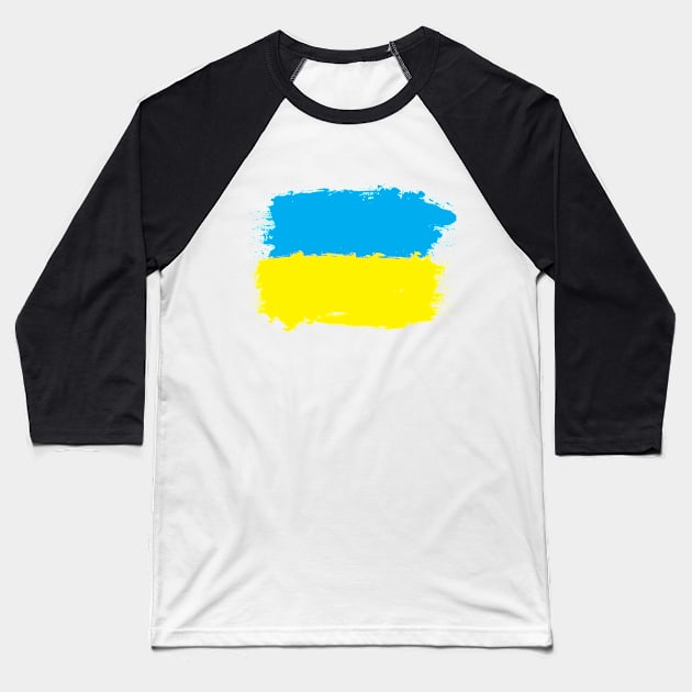 Flag of Ukraine Baseball T-Shirt by STARSsoft